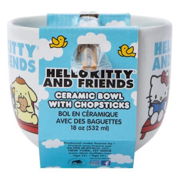 🎉HP🎉NIB! Hello Kitty and friends ramen bowl with chopsticks - Picture 4 of 5